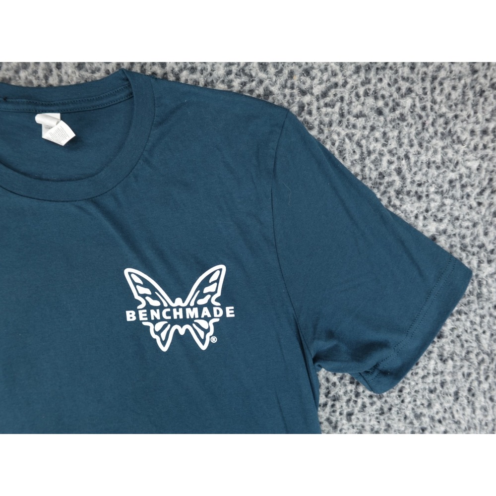 Benchmade Knife Co Graphic T-Shirt Mens Large Blue Excellent Short Sleeve Cotton - Picture 3 of 11